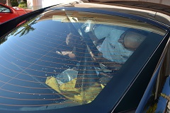 Professional Vapor steam window film removal