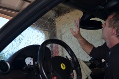 Professional Application of the front window film
